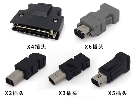 Panasonic Servo Motor Connector with Crimp/Solder Termination Silver and Gold-Plated Pins for Panel or Cable Mount