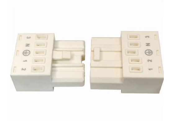 White LED Light Connector 5P 7P 16A 22-14 AWG