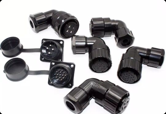 GSK Huada Maxin Servo Motor Connector with 4-pin 7-pin 15-pin Encoder Plug for Panel or Cable Mount and Silver/Gold Plated Pins