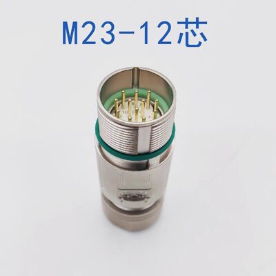 M23 Aviation Plug Servo Motor Connector with 12-Pin 17-Pin Configuration for Industrial Automation and 1000V Voltage Rating