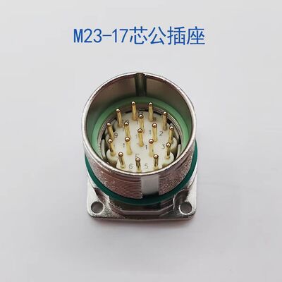 M23 Aviation Plug Servo Motor Connector with 12-Pin 17-Pin Configuration for Industrial Automation and 1000V Voltage Rating