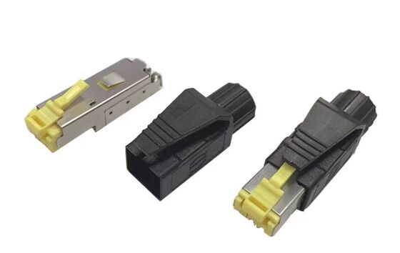 4-core Crystal Head Profinet Industrial Grade RJ45 Communication Bus Connector SM-RJ45H-4D