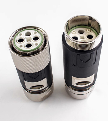 Intercontec  TE кабельный серворазъем M958, штекер, большой штырь + мини-штырь